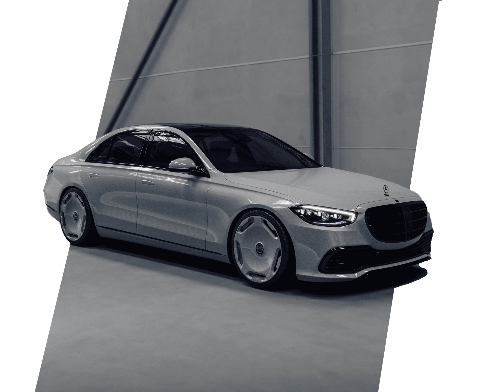 Mercedes-Benz S-Class после установки дисков PRIDE